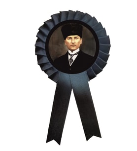 10 kasım atatürk saten kokart 10 adet