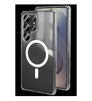 Samsung Galaxy S25 Ultra Kılıf Magneticsafe Şeffaf Silikon - Şeffaf