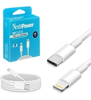 Next Şarj Data Kablosu Type-C To IPHONE 1mt 3A NP-CAP10 (Beyaz)