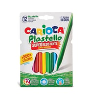 Carioca Plastello Elleri Kirletmeyen Yıkanabilir Pastel Boya Kalemi 12'li 