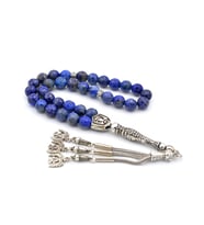DOĞAL FASET KESİM LAPİS LAZULİ TESBİH 1.KALİTE DOĞAL TAŞ