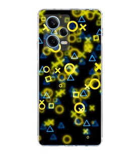 PrintiFy Xiaomi Redmi Note 12 Pro 5G Uyumlu Kamera Korumalı Semboller Tasarımlı Kılıf