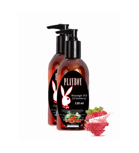 Çilek Aromalı Vücut Masaj Yağı 120ml Strawberry Flavored Massage Oil 2 Adet