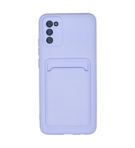 Northcity Newface Samsung Galaxy A02s Kılıf Kelvin Kartvizitli Silikon - Lila