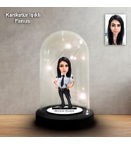 KİŞİYE ÖZEL POLİS TASARIMLI IŞIKLI KARİKATÜR FANUS BİBLO FN185