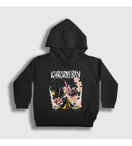 Presmono Unisex Çocuk Siyah Poster Laura Lee Khruangbin Kapüşonlu Sweatshirt 556768tt