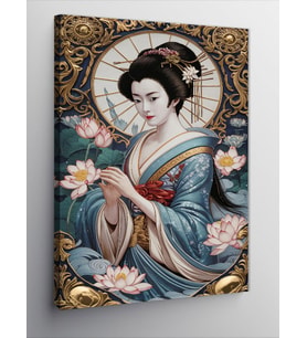 Kanvas Tablo Japon Kadın