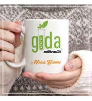 Fotoğraf Baskılı Gıda Mühandisi Kupa Bardak