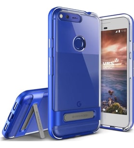 VRS Design Pixel XL ile Uyumlu ile Uyumlu Crystal Bumper Kılıf Blue