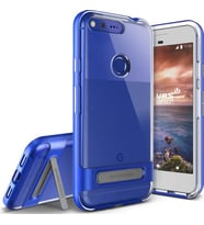 VRS Design Pixel XL ile Uyumlu ile Uyumlu Crystal Bumper Kılıf Blue