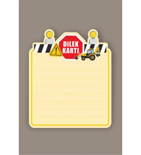 İş Makinaları Dilek Kartı 20'li *Doğum Günü