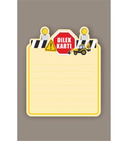 İş Makinaları Dilek Kartı 20'li *Doğum Günü