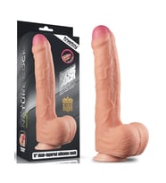 Censan 11 İnç Dual Layer Platinum Silicone Cock