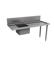 Electrolux Professional Bulaşık Giriş Tezgahı, Tek Evyeli (500x400 Mm), Giyotin Tip Bulaşık Makinesi İçin, Filtreli, Sağdan Sola - 1800 Mm PTSBHT18R
