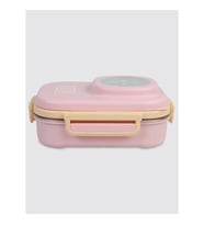 UZSPACE VGN-8021-8091 PASLANMAZ ÇELİK YEMEK KABI - LUNCH BOX 600 ML PEACH PINK