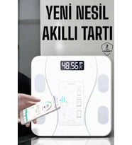 Tartı Baskül Dijital Elektronik Tartı Vücut Analiz Wifi Akıllı Yağ Ölçer