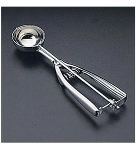 Küçük Boy Dondurma Kaşığı (5 cm) - Paslanmaz Çelik Mekanizmalı Servis Kepçesi