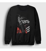 Presmono Unisex Siyah One Night My Chemical Romance Sweatshirt 71708tt