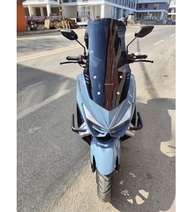 MOTOCAM Küba Chia 125 Ön Cam 2023-2026 Model 55cm Siyah Renkli 4mm KISA