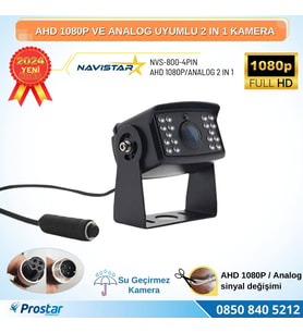 AHD 1080P ve Analog Pal Çevirilebilir 4 Pin Gece Görüşlü Metal Ayaklı Full HD Kamera