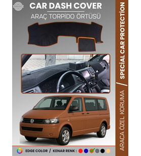 VOLKSWAGEN TRANSPORTER T5 (2003-2016) Torpido Örtüsü Ön Göğüs Koruma Torpido Koruma Tam Uyum Kaymaz