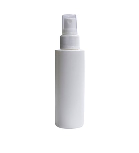 100ml beyaz plastik sprey başlıklı şişe, 24 adet, sprey şişesi,  kozmetik şişe, sanayi tipi şişe, plastik şişe