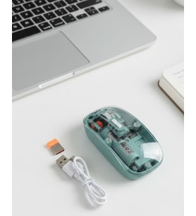 Pilli Kablosuz Mouse Bluetooth ve USB Uyumlu Sessiz Tıklama