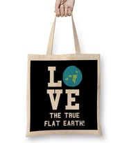 Love The True Flat Earth Bez Çanta Uzun Saplı