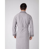 G Desen Gri Kırçıllı Bambu Cotton Erkek Sabahlık Bornoz (Gri)