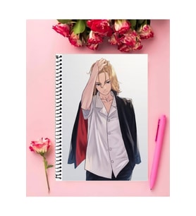 Tokyo Revengers Anime Defter 1 Adet Özel Tasarım A4 Boyutu 21*29 Cm Telli Çizgili defter