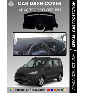 FORD COURİER (2020+) Torpido Örtüsü Ön Göğüs Torpido Koruma Tam Uyum Çatlamayı Önler Kolay Montaj