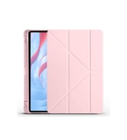 Huawei Honor Pad X9 11.5' Uyumlu Kılıf Zore Tri Folding Kalem Bölmeli Standlı Kılıf (Rose Gold Altın)