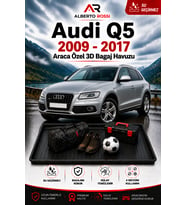 Audi Q5 2009 - 2017 Araca Özel 3D Bagaj Havuzu