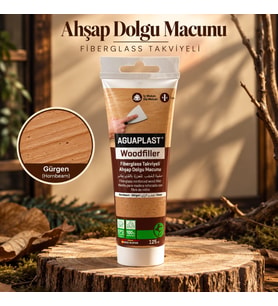 Ahşap Tamir Macunu GÜRGEN Parke Mobilya Masa Dolgu Çatlak Çizik Giderici Fiberglas 125 ML