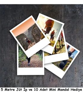 Parlak Polaroid Fotoğraf Baskı 36 Adet 7x8, Hediye Full HD Kişiye Özel Fotokart