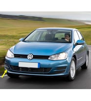 VW Golf 7 2013-2017 Ön Tampon Sağ Izgara Kapak Siyah 5G0853666
