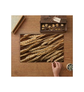 Buğday Başakları Tasarımı 240 parça Ahşap Puzzle Ahşap Kutuda MP11024