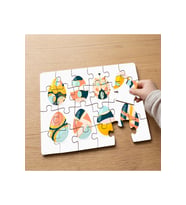 Renkli Paskalya Yumurtaları Tasarımlı 24 Parça Ahşap Çocuk Puzzle MPK0677