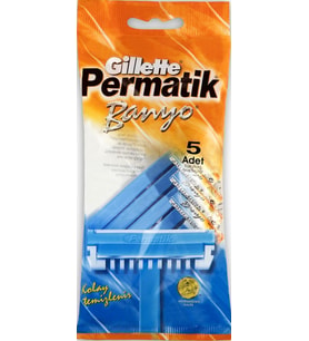 Gillette Permatik Banyo Kullan At Traş Bıçağı 5 Li
