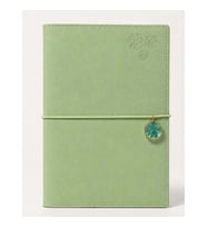 VICTORIA'S JOURNALS CHARM ÇİÇEK 126-2741 VEGAN DERİ KAPAK A5 100 gr. 96 YP. KREM NOKTALI DEFTER PAST