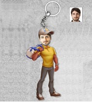 Kişiye Özel Erkek Ahşap Anahtarlık-3