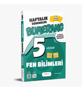 GÜNAY 5.SINIF BUMERANG FEN BİLİMLERİ 32 HAFTALIK DENEMELER