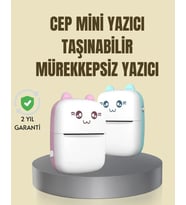 Taşınabilir Mini Termal Yazıcı 200 DPI Bluetooth Bağlantılı