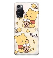 Samsung Galaxy S20 FE Uyumlu Winnie The Pooh Tasarımlı Şeffaf Telefon Kılıfı