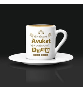 Avukat Annelere Hediye Türk Kahvesi Fincanı