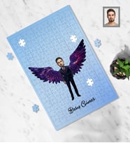Kişiye Özel Babalar Günü Baba Karikatürlü A4 99 Parça Puzzle Model-3