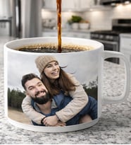 Sevgililer Gününe Özel Fotoğraflı Porselen Kupa Nescafe Fincanı