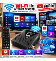TÜPLÜ TV UYUMLU Multibox MBS-55 HD Full HD Mini Uydu Alıcısı Dahili WiFi YouTube 5000 Kanal Bluetooth Kumanda