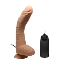 28 cm Titreşimli Gerçekçi Kalın Dildo Penis - Alex (Ten)