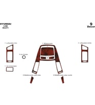 Meriç® Hyundai i30 Ön Torpido Kaplama Maun 9 Parça 2007-2012 (Maun)
